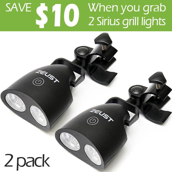 Sirius 1.0 BBQ Grill Light 2-Pack, $10 Discount