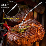 Wireless Digital BBQ Meat Thermometer, Dual Probes, Long Range, Instant Read, Large Backlit Screen