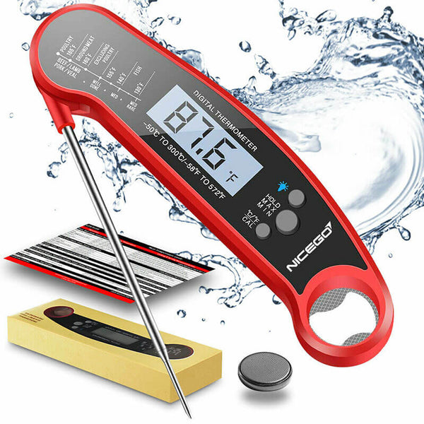 plak pil Soldaat Insta-Read BBQ Meat Thermometer for Grilling – Zeust